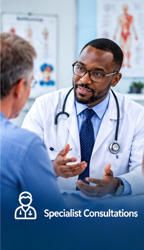 Doctor providing ongoing medical care